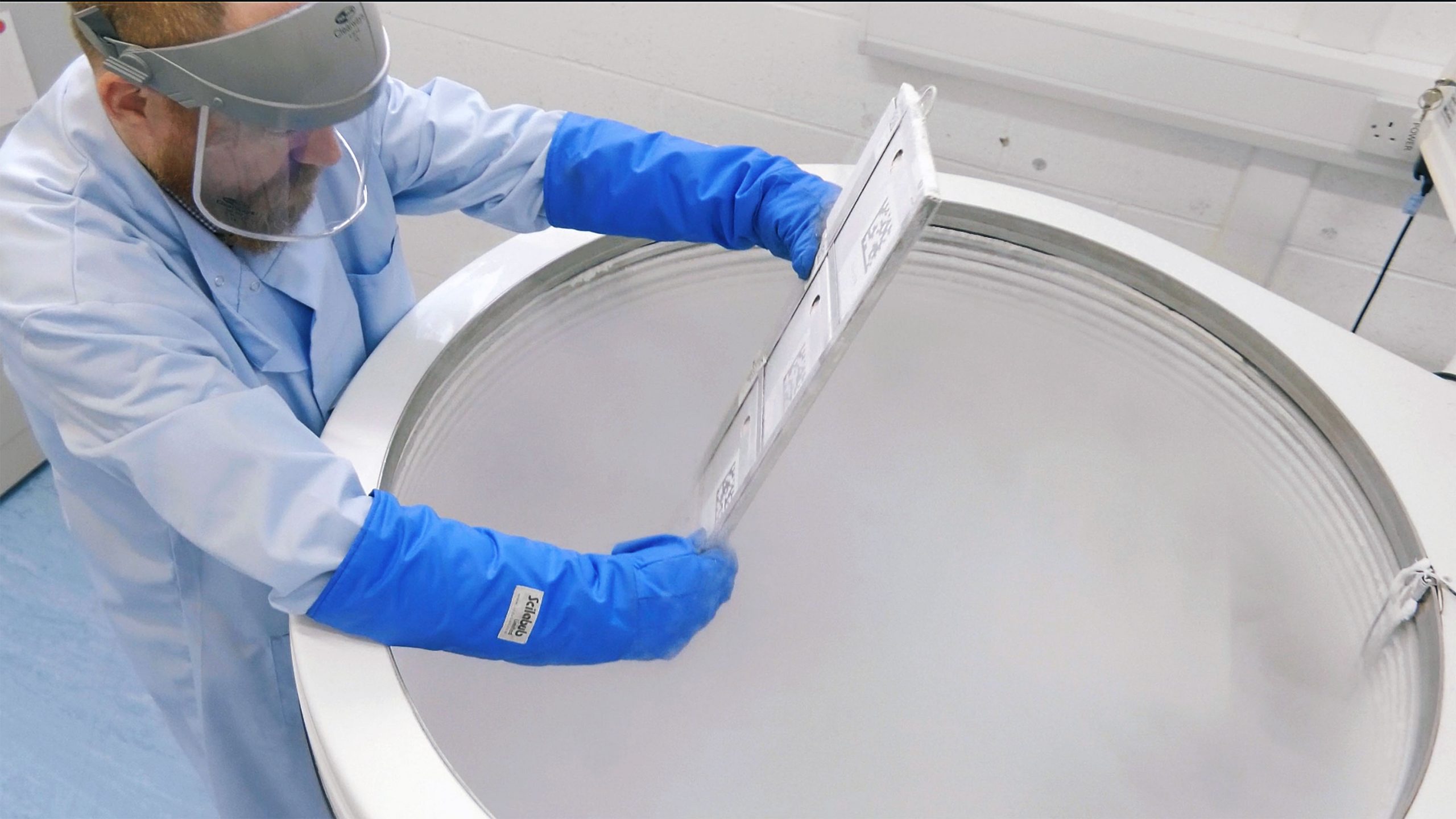 Science specialist uses cryotherapy - filmed in the UK by thinktank